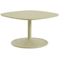 Muuto Soft Couchtisch, 70 x 70 cm, beige grün laminat / beige grün
