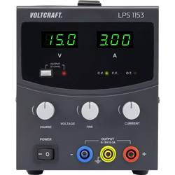 VOLTCRAFT LPS1153 Labornetzgerät, einstellbar kalibriert (DAkkS-akkreditiertes Labor) 0 - 15 0 - 3 A 45 W Anzahl Ausgänge 1 x