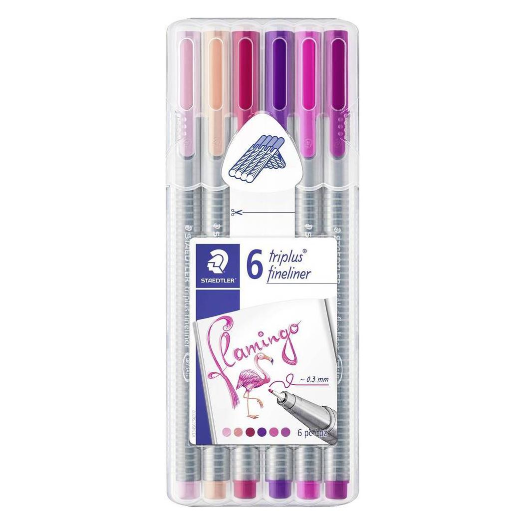Staedtler triplus fineliner 334 Dreikantige Fineliner (6x) (334 SB6CS6)