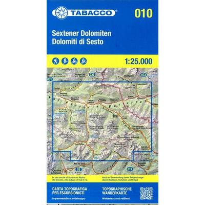 10 Dolomiti di Sesto / Sextener Dolomiten, Karte von , Tabacco Editrice