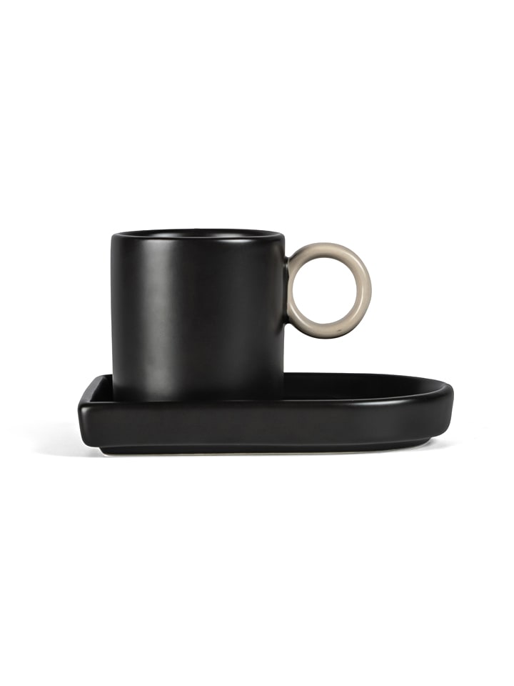 Byon Espressotasse "Niki" in Schwarz - 80 ml - onesize