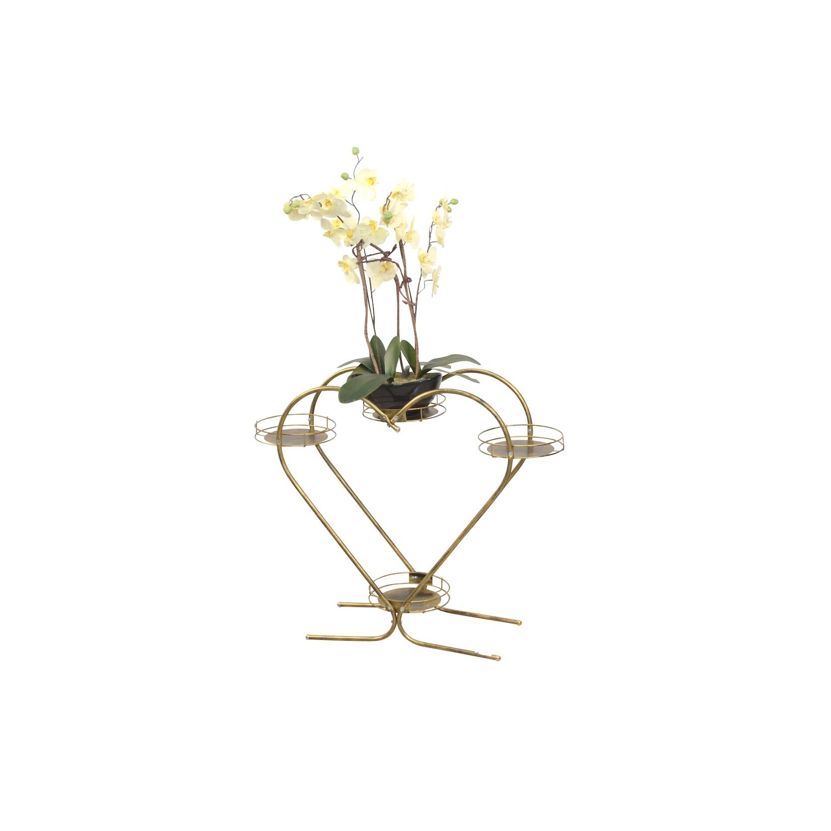 möbel direkt online Blumenständer Lilly antik goldfarben
