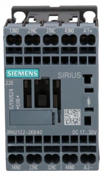 Siemens SIEM koppelhilbeschermingsrelais 3RH2122-2KB40 2S+2Ö DC 24V S00