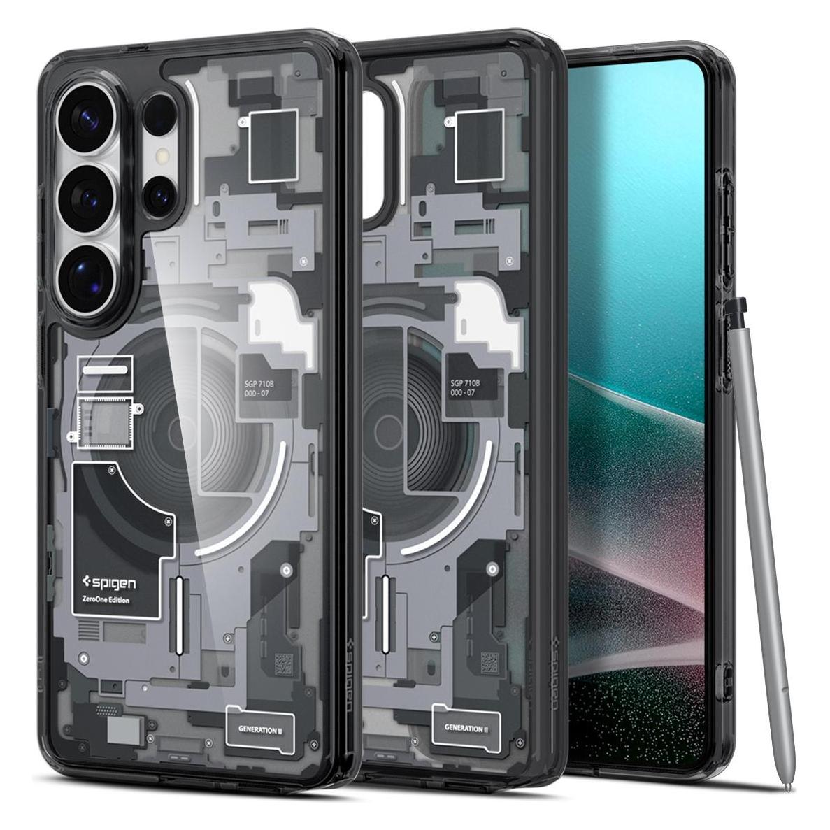 Spigen - Ultra Hybrid - Samsung Galaxy S26 Ultra - Zero One Black (Samsung Galaxy S26 Ultra) (ACS10682)