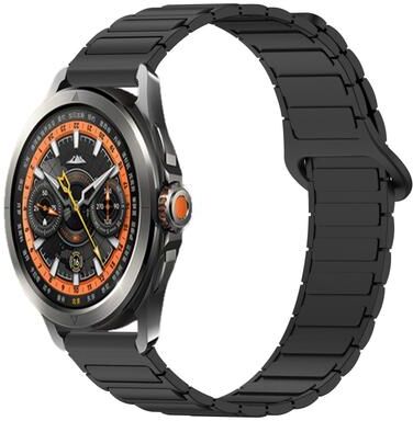 Everyday Crate Xiaomi Watch S4 Sport 22mm Silicone Watch Band Dual Color Magnetic Buckle Replacement Strap black