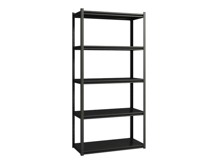 [en.casa] Schwerlastregal Austrheim, Schwarz, Metall, 90x183x40 cm, Freizeit & Co, Heimwerken, Werkstatteinrichtung, Schwerlastregal