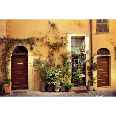 Fototapete PAPERMOON "ALTSTADT-GASSE IN ITALIEN", bunt, B:5m L:2,8m, Vlies, Tapeten