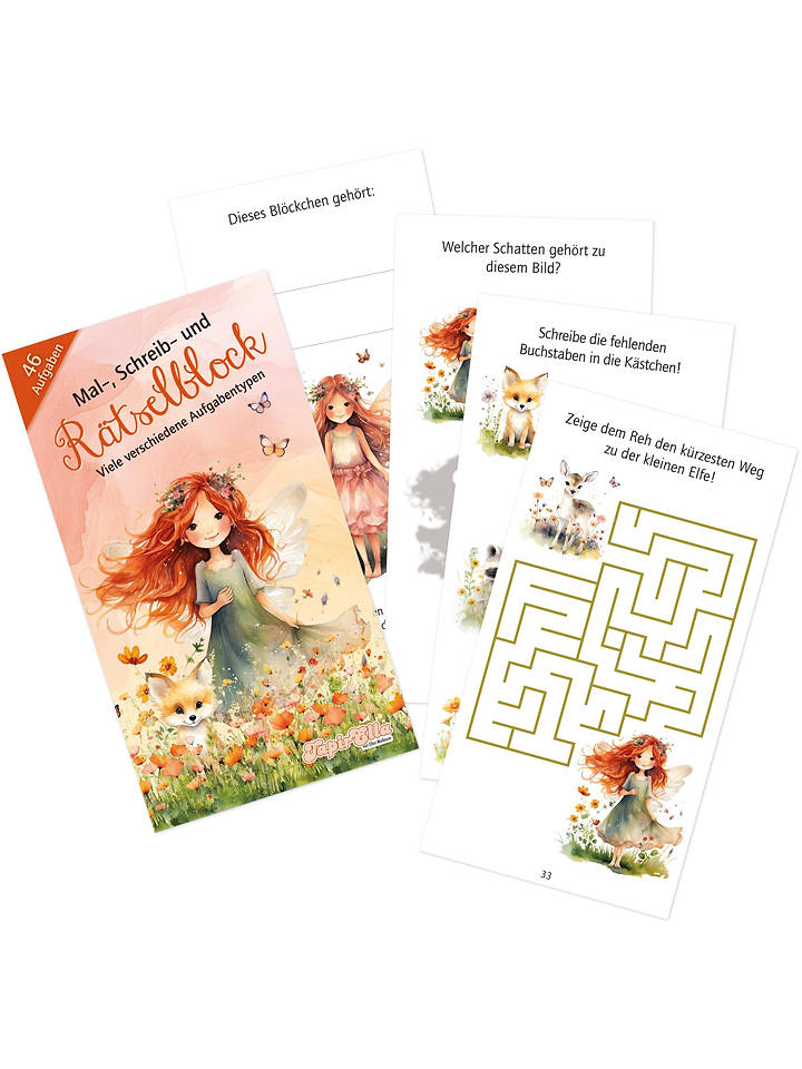 Lutz Mauder Rätselblock "Elfenprinzessin" - ab 3 Jahren - onesize
