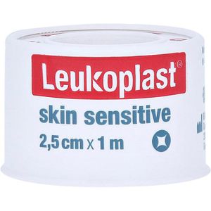 Leukoplast Fixierpflaster Skin Sensitive, Rolle, besonders weich, wasserfest, 1m x 2,5cm