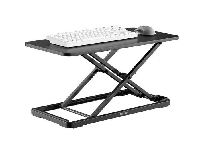 Bureau Assis Debout Ergonomique 61X30Cm 6 Niveaux Réglable Noir[EC141]