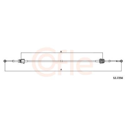 COFLE Seilzug, Schaltgetriebe 92.12.7256 für Fiat