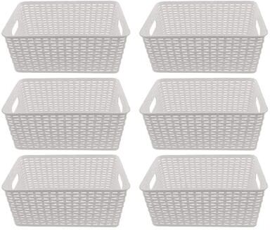 YBM Home Plastic Rattan Storage Box Basket Organizer, BA425