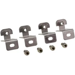 Fibox Wall Mounting Lug Set, Small, 10mm Gap (Montagehalterung), Elektronikzubehör + Gehäuse, Grau