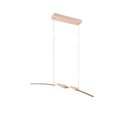 Hängelampe LED Pendelleuchte Esszimmer sandfarben höhenverstellbar H 150 cm
