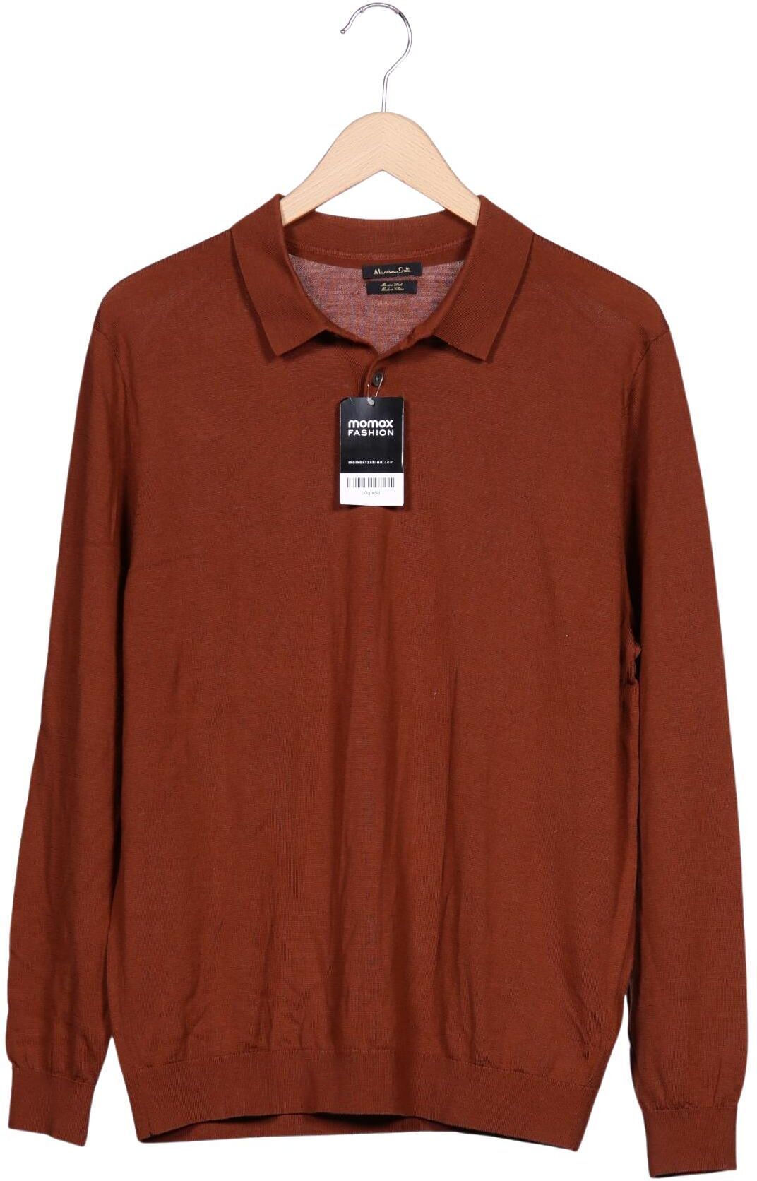 Massimo Dutti Herren Pullover, Braun, Gr. XL, Wolle - Second Hand
