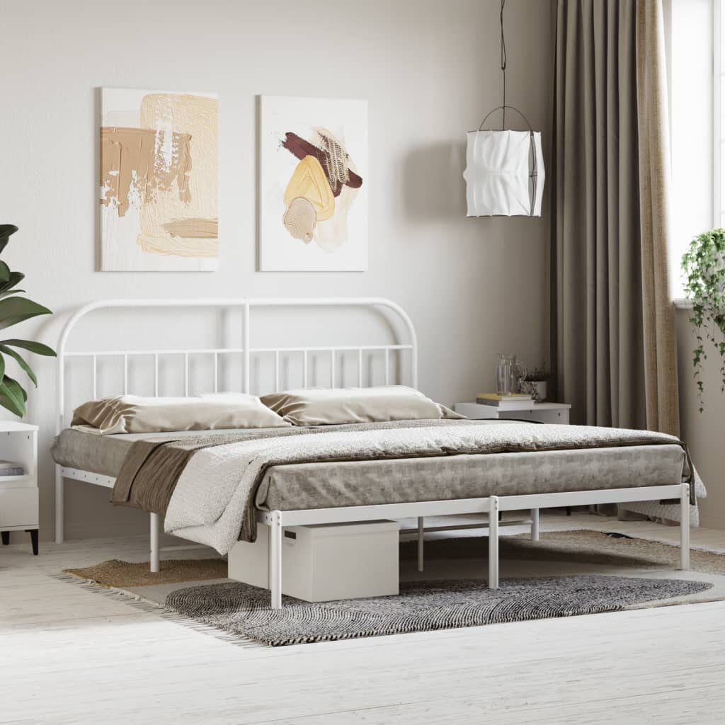 Brambly Cottage Hosby Steel Bed White Super King (6')