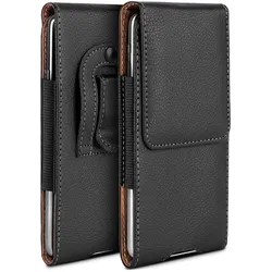 moex Plug Case Blackview A80 Pro Handy Gürteltasche Leder