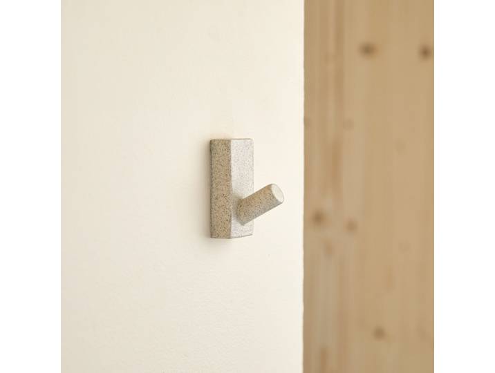 Wandhaken aus Terrazzo, Cream - Beige - Terrazzo