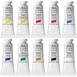 Winsor & Newton, Künstlerfarbe + Bastelfarbe, Designers Gouache intro set 10x14ml row (14 ml)