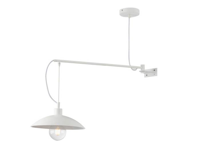 Hängeleuchte Luce Ambiente e Design, Weiß, Metall, Kunststoff, länglich, 30x128x83 cm, gleichmäßige Lichtverteilung, Lampen & Leuchten, Innenbeleuchtung, Hängeleuchten, Pendelleuchten