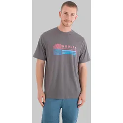 Hurley Printing Press Habilit T-Shirt dark stone grey Gr. S