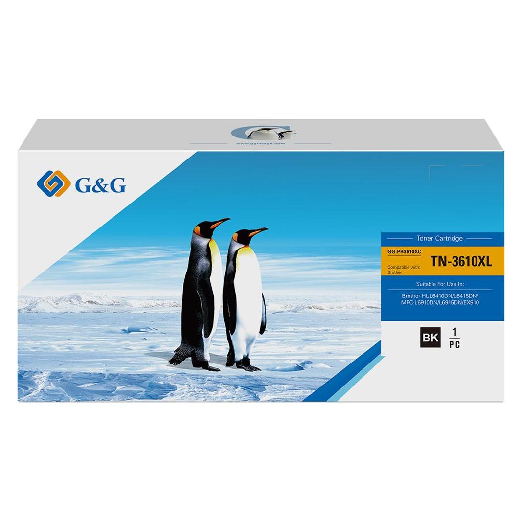 G&G XXL-Toner kompatibel mit Brother TN-3610XL (BK) (21427)