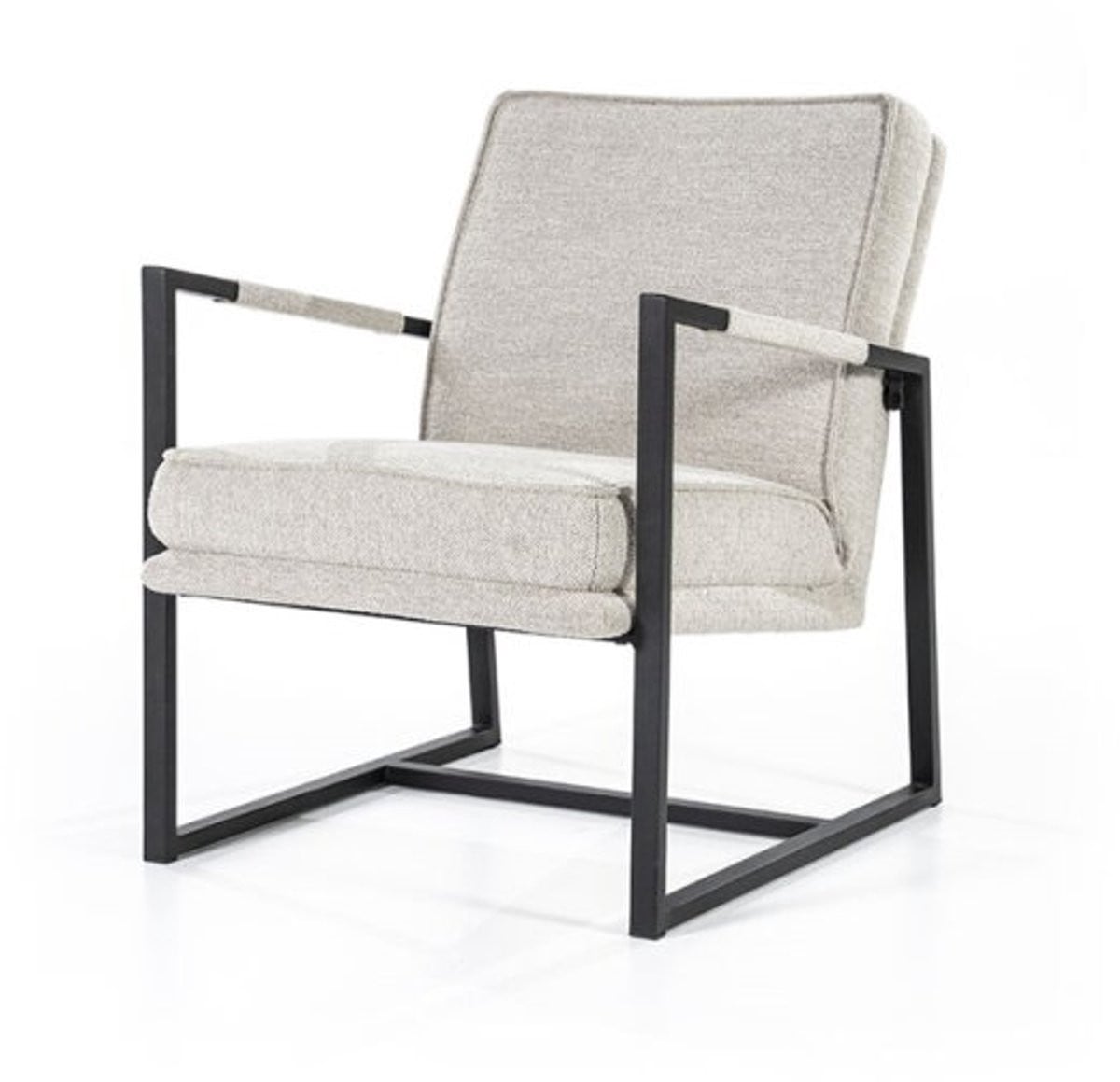 Furnilux Isaac Fauteuil - Beige Lounge Relaxstoel met armleuningen
