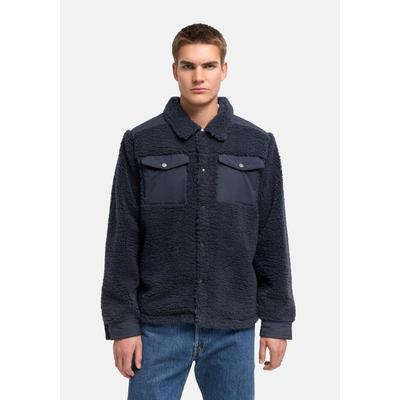 Fellimitatjacke STONE HARBOUR "Taureek XX", Herren, Gr. XXXL (58), blau (stone blau), Obermaterial: 100% Polyester. Obermaterial 2: 100% Polyester. Innenfutter: 100% Polyester. Ärmelfutter: 100% Polyester, gerade hüftbedeckend, Ärmel mit...