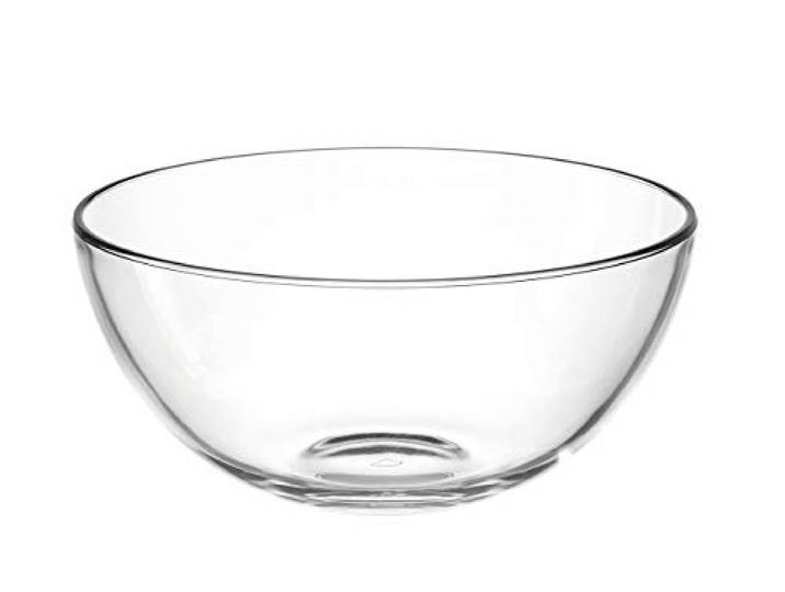 LEONARDO HOME Cucina Schale, 2,1 l, Durchmesser 21,5 cm, mikrowellengeeignet, Klarglas, 066327
