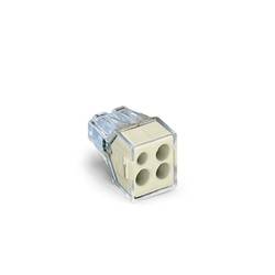 Dosenklemme starr: 0.75-2.5 mm² Polzahl: 4 WAGO 1000 St. Transparent 773-124