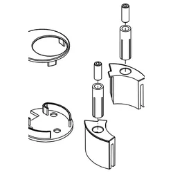 HSK Ersatzteile Klemmverbinder, Alu Silber-matt, E74219-01 E74219-01