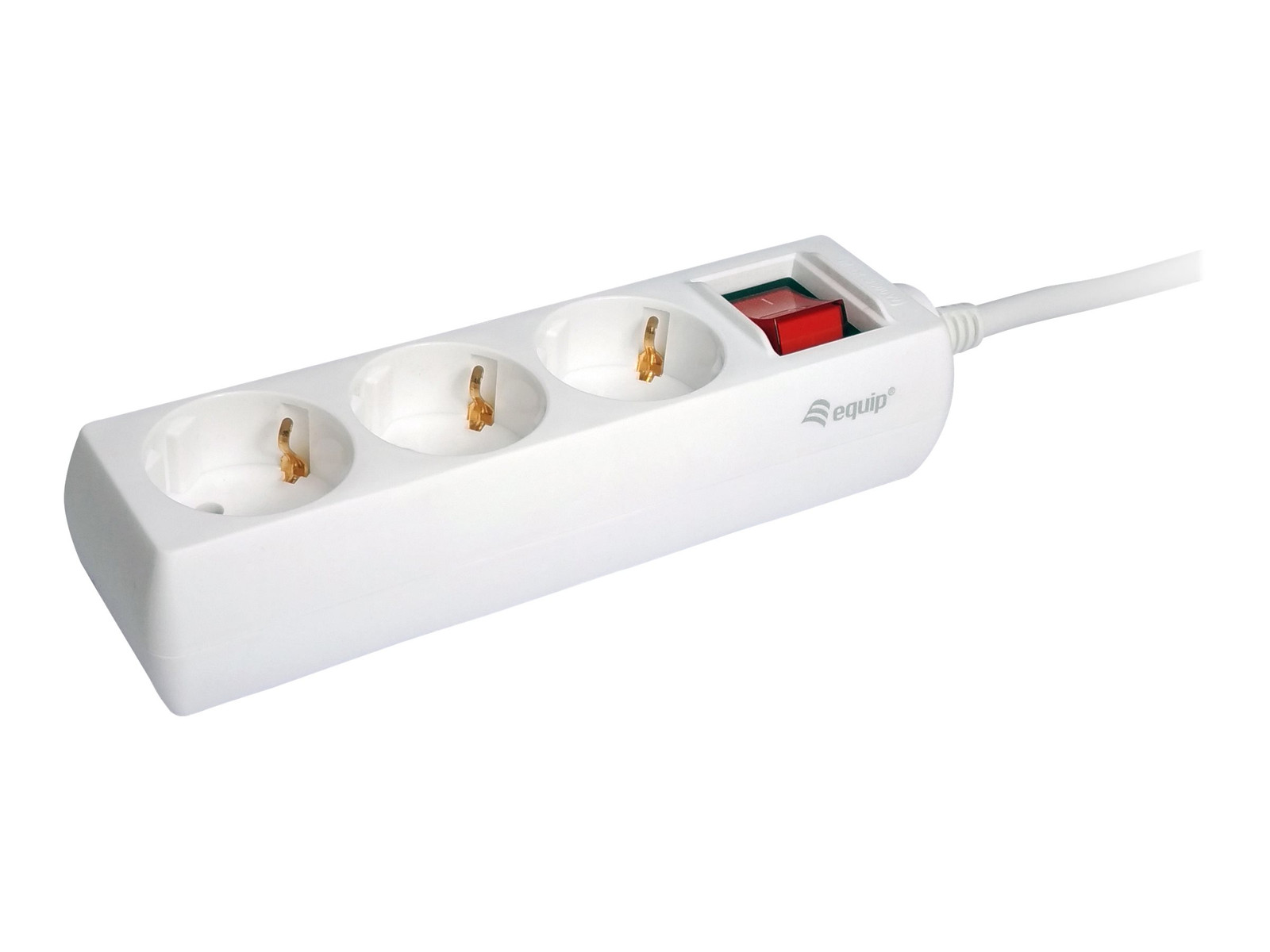 Equip Steckdosenleiste 3-voudig met schakelaar en 1,5m kabel