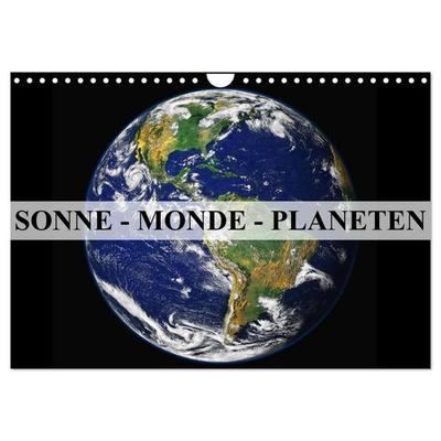 Sonne, Monde und Planeten (Wandkalender 2027 DIN A4 quer), CALVENDO Monatskalender