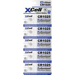 XCell Knopfzelle CR1025 3 V 5 St. 25 Lithium CR1025-B5 148255