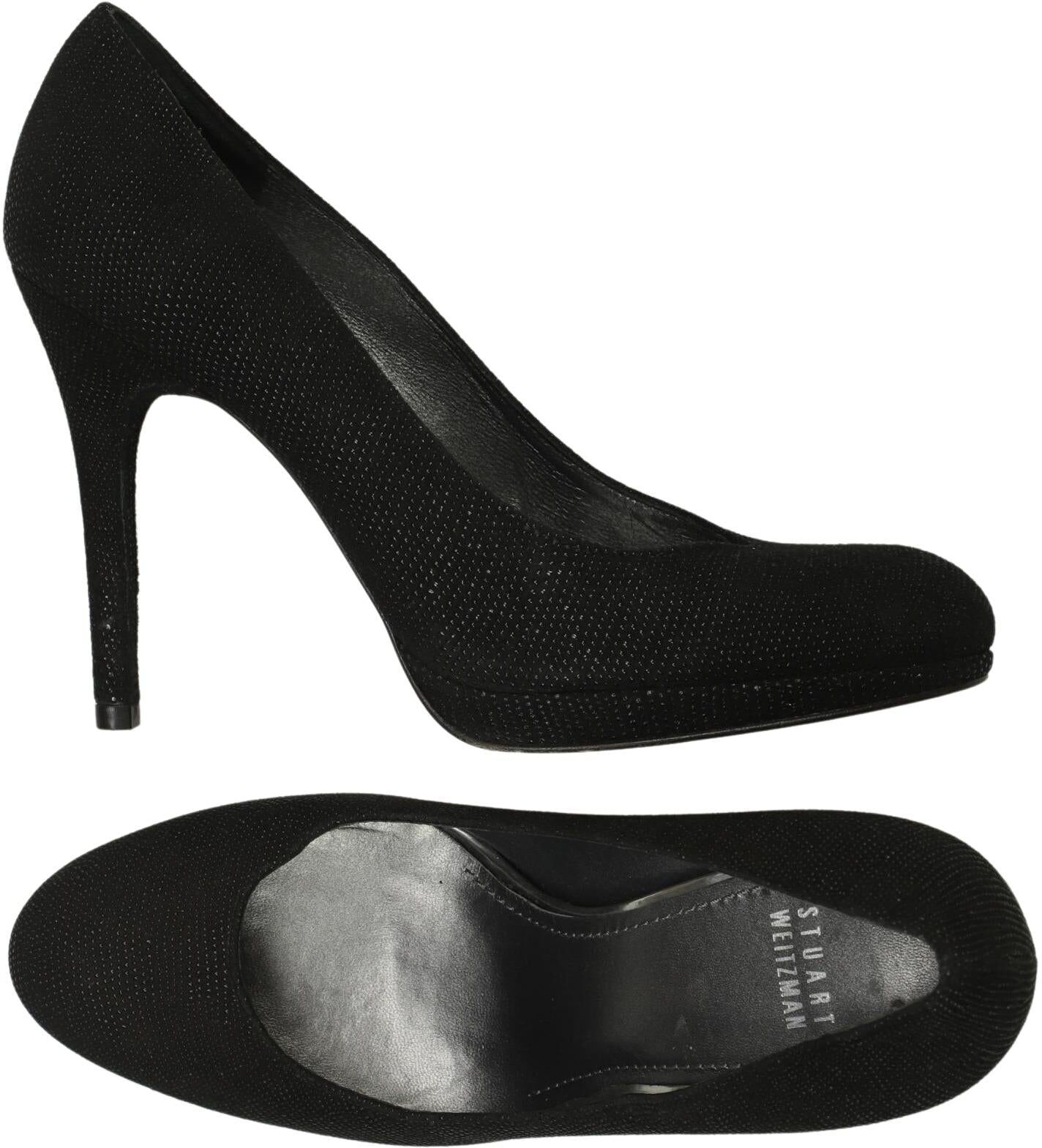 Stuart Weitzman Damen Pumps, Schwarz, Gr. EU 38, Leder - Second Hand