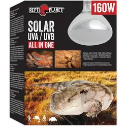 Repti Planet Terrarienlampe Solarlicht mit UVA & UVB 160 W (UVA, UVB), Terrariumbeleuchtung