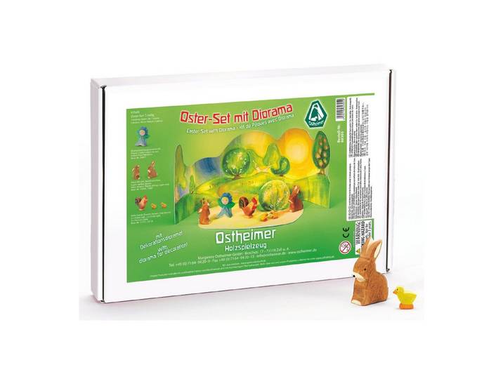 Ostheimer Spielwelt Oster Set mit Diorama 7-tlg, (Set, 7-tlg., 1), Made in Germany
