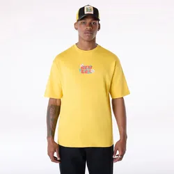 NEW ERA Drink Graphic Oversized T-Shirt - Yellow - S