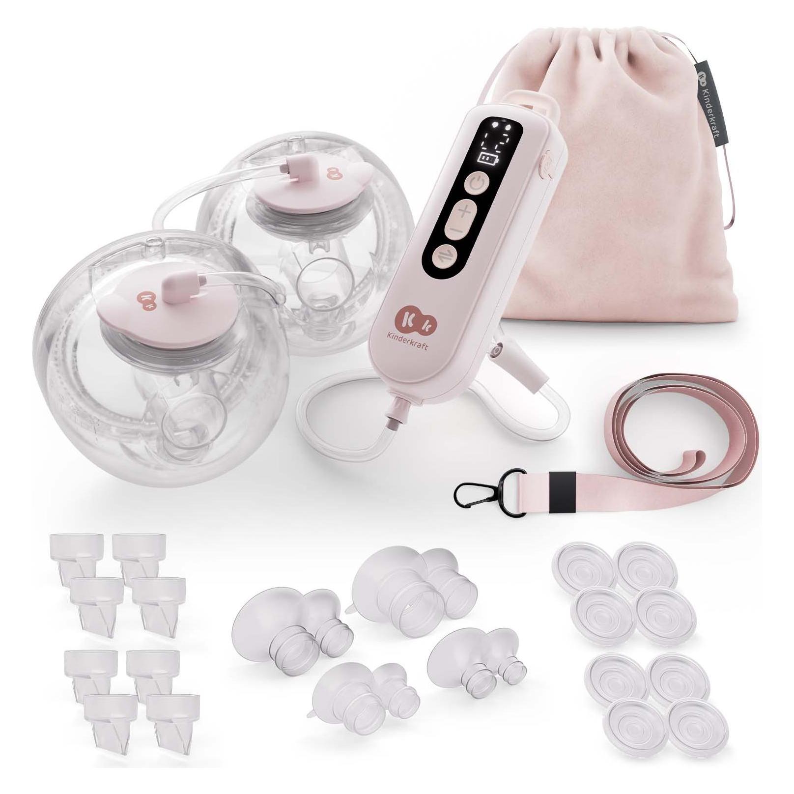 KinderKraft Double electric breast pump GENTLEFLOW pink (5902533931033)