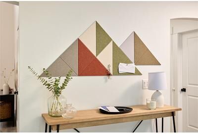 Felt Right Earth Mini Shaded Mountain   Sound Dampening Pinnable Tiles