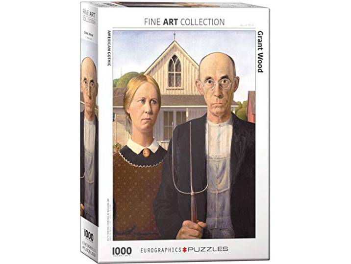 American Gothic door Grant Wood 1000-delige puzzel