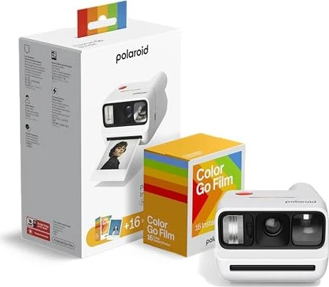 Polaroid Go Gen 3 White + Color Film Bundle (8 Fotos)