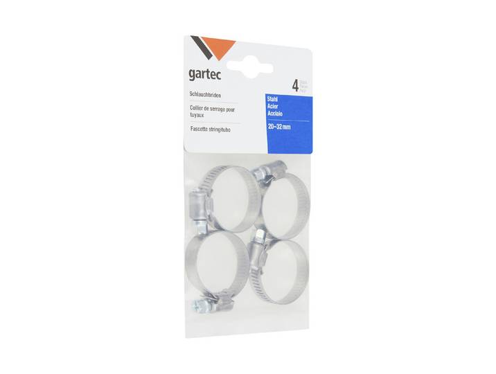 Gartec Schlauchbriden-Set ⌀ 2-3.2 cm 4 Stück