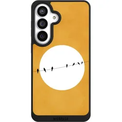Nivocase Handyhülle für Samsung Galaxy S26+ Hülle NIVOpure Case Schwarz Mond Nacht Vogel (Samsung Galaxy S26+), Smartphone Hülle, Schwarz