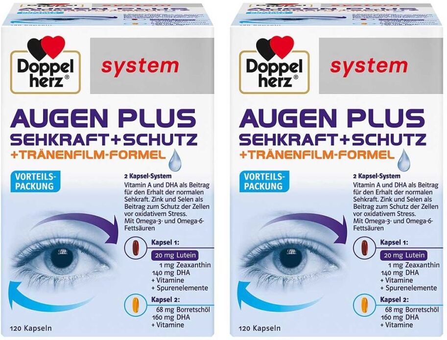 Doppelherz Augen Plus Sehkraft+schutz System Kapsel (n)