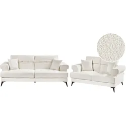 SOFA-SET 5-Sitzer Bouclé Weiß Skive