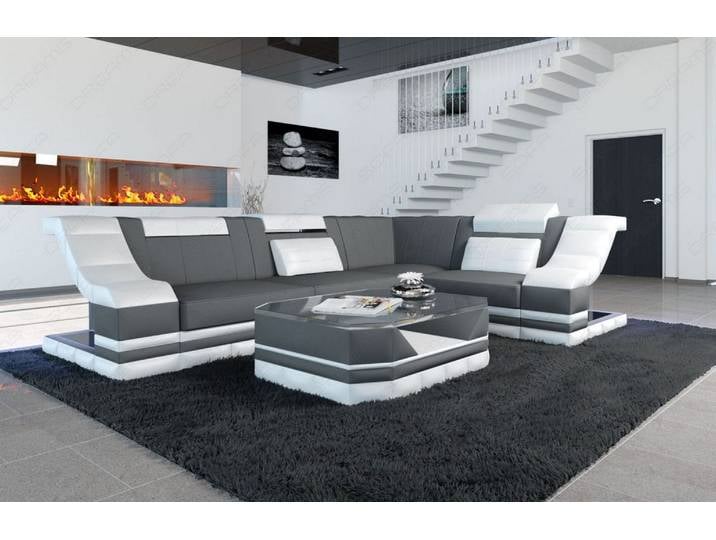 Stoff Ecksofa Bianchi L-Form