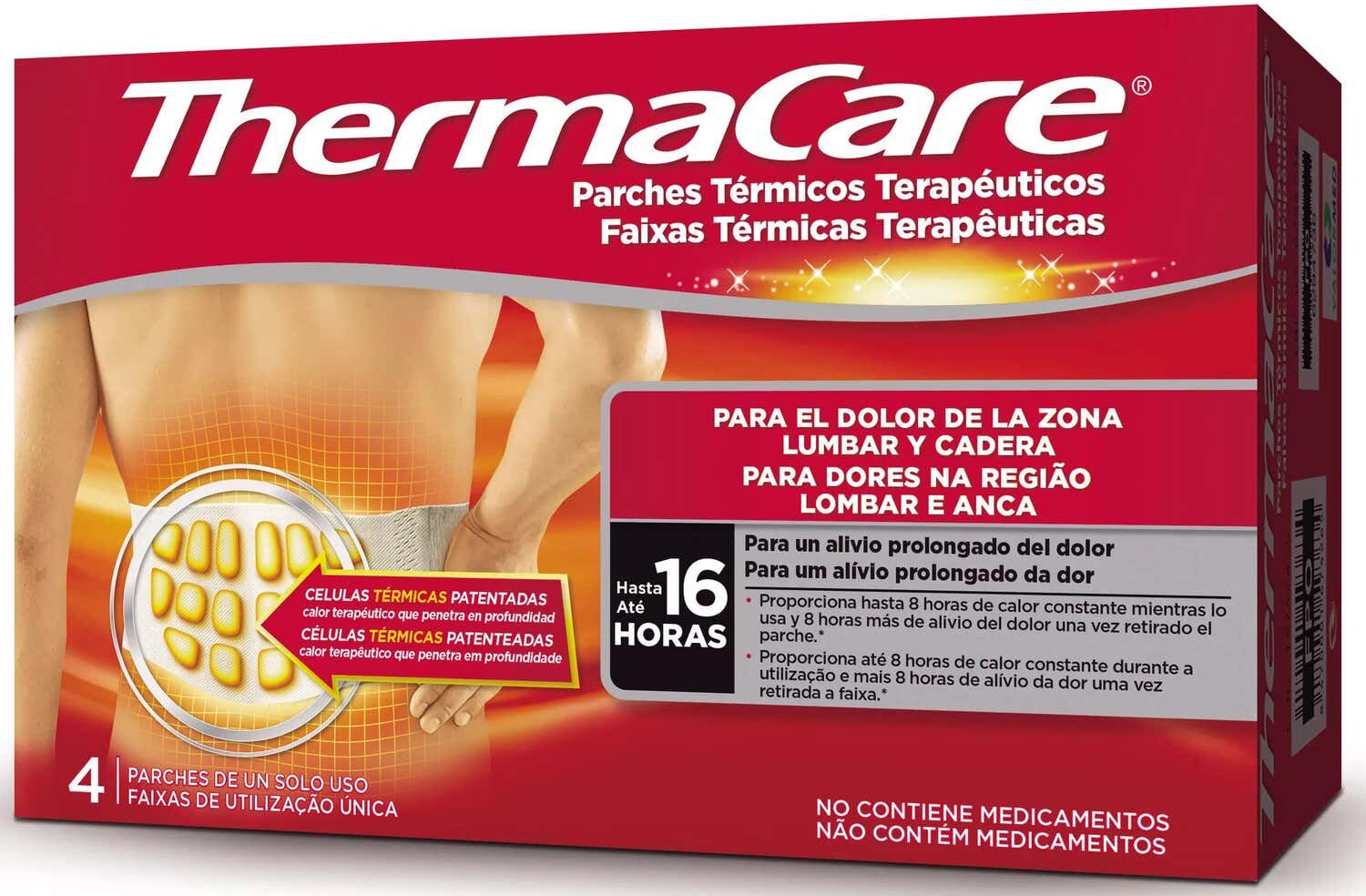 THERMACARE Parche de Calor para Lumbares 4uds