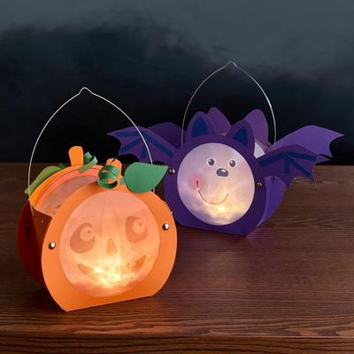 Bastelset - Mini-Klammerlaternen Halloween