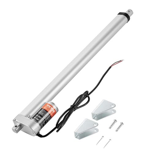 VEVOR Lineaire actuator 1500N, DC 12V, IP54, zilver, 450 mm slaglengte